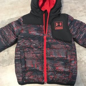 3T NWOT Under Armour Boys Toddler Hooded Jacket